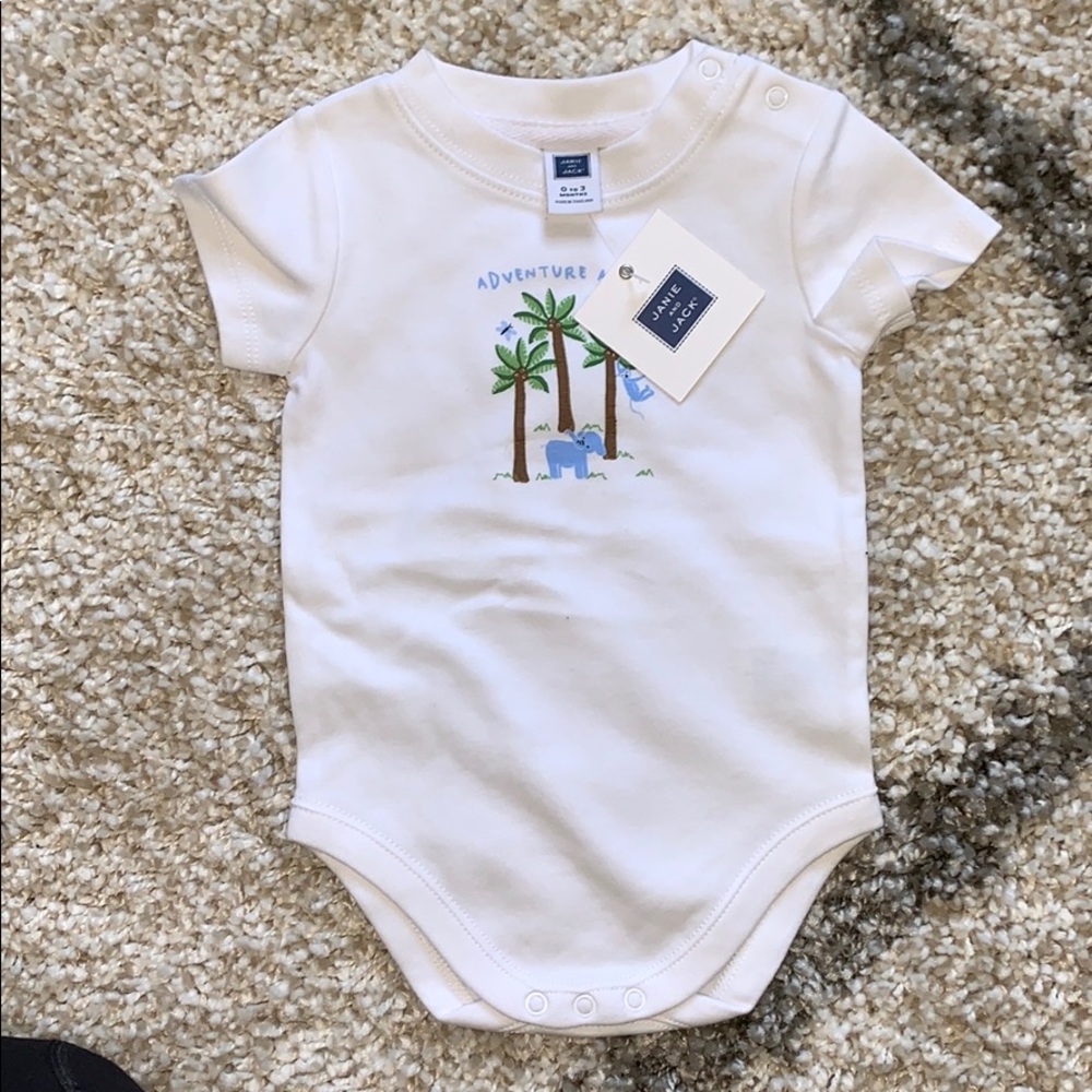 Brand New!!! Janie and jack short sleeve bodysuit